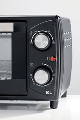 Ariete 10L Electric Oven 1000W Compact Toaster Oven With Timer Control Black