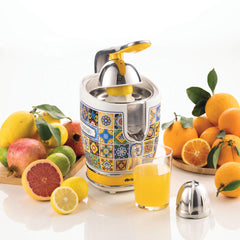 Ariete PRO Citrus Juicer 85W Lever-Press Stainless Steel Cone Positano 413/04