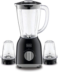 Black & Decker Blender 400W 5 Blender With 2 X Grinder Mills,