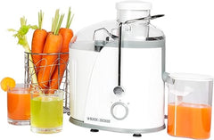 Black & Decker Juice Extractor 400W White 1.3L Large Feed Tube Juicer JE400