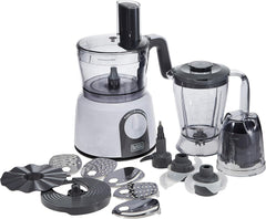 Black & Decker 1000W 32 Functions 5-in-1 Food Processor, White