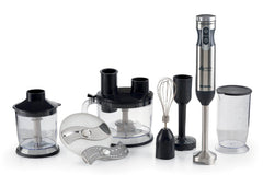 Ariete Metal Hand Blender 1000W Multi-Purpose Immersion Set With Food Chopper
