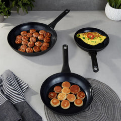 Berghoff Set Of 3 Frying Pans Non-Stick Helix 1315090
