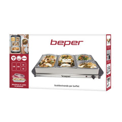Beper Steel / Plastic Buffet Warmer Metallic Grey