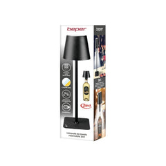 Beper Rechargeable Table Lamp 2 In 1 - Black
