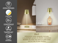 Beper Rechargeable 2IN1 Cristal Table Lamp - Christmas Edition Light