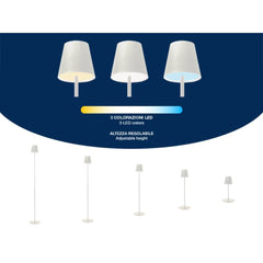 Beper Rechargeable Sofa Lamp, White