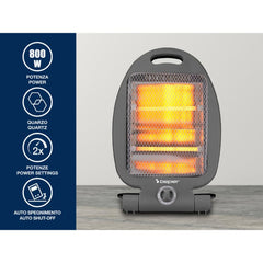 Beper Quartz Heater 400-800W, Fast Heating, 2 Power Levels, 2 Heating