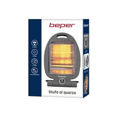Beper Quartz Heater 400-800W, Fast Heating, 2 Power Levels, 2 Heating