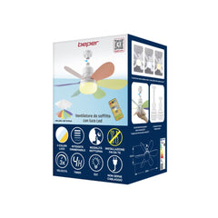 Beper Ceiling Fan, 40W, Lighting And Ventilation With Interchangeable