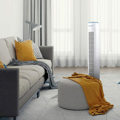 Beper Tower Fan 45 W, Quiet Fan, Height 72 cm, Automatic Oscillation, White