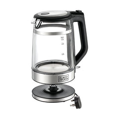 Black+Decker Glass Kettle GK220-B5 1.7L 2200W Double Wall Cordless Teapot