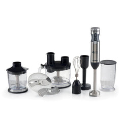 Ariete Metal Hand Blender 1000W Multi-Purpose Immersion Set With Food Chopper