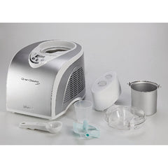 Ariete Gran Gelato Metal Ice Cream Maker 135W Built-in Compressor LCD Silver