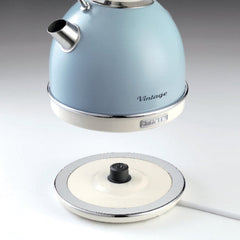 Ariete Vintage Electric Kettle 1.7L 2200W Rapid Boil Stainless Steel