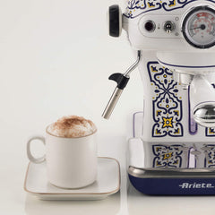 Ariete Capri Espresso Machine 15 Bar 850W Milk Frother Retro Blue