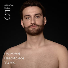Braun All-In-One Series 5 Aio5560 11-In-1 Trimmer Body Grooming 120M Runtime