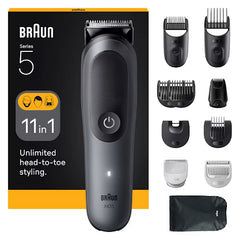 Braun All-In-One Series 5 Aio5560 11-In-1 Trimmer Body Grooming 120M Runtime