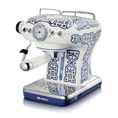 Ariete Capri Espresso Machine 15 Bar 850W Milk Frother Retro Blue