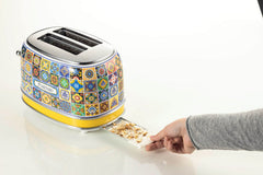 Ariete Positano Toaster 2-Slice 815W with Sandwich Tongs Retro