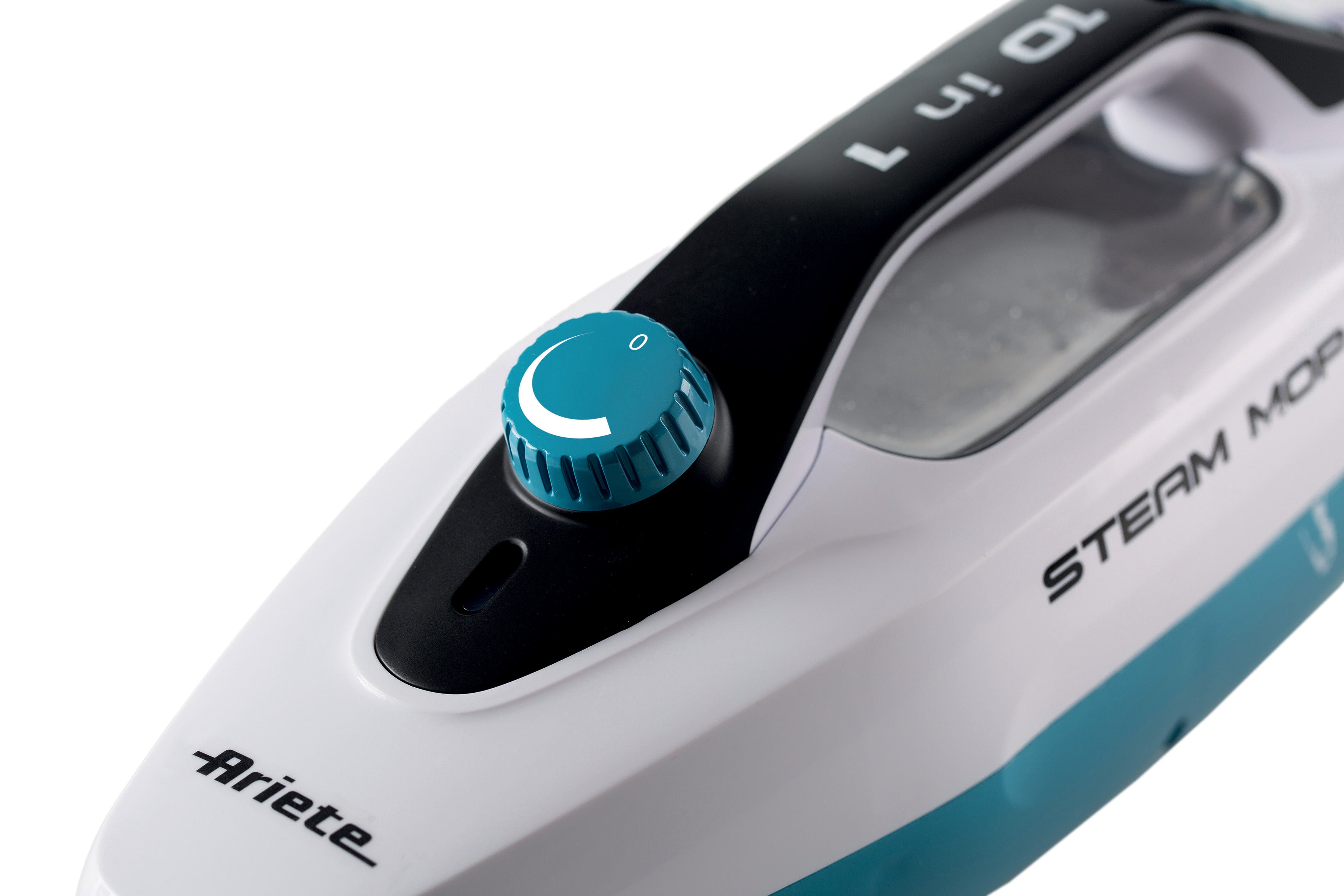 Ariete 10-in-1 Foldable Steam Mop 1500W Multi-Surface Cleaner 4175 Turquoise