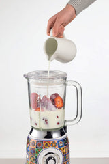 Ariete Positano Blender 1000W 1.5L Glass Jar Ice Crusher 4-Blade