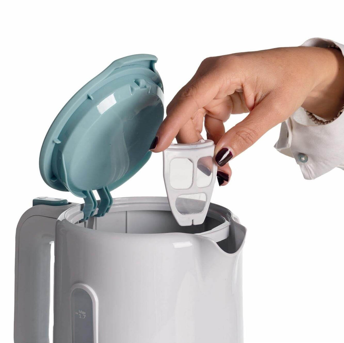 Ariete Blue Light Glass Kettle 2200W 1.7L LED Illuminated Electric Water Pot