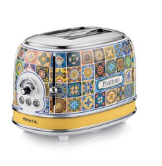 Ariete Positano Toaster 2-Slice 815W with Sandwich Tongs Retro