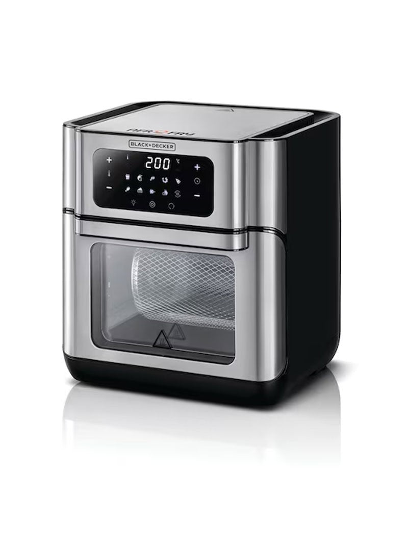 Black & Decker 12L 1500W Air Fryer Oven Digital Temperature Control 10 Presets