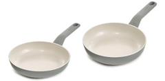 BERGHOFF Set of 2 Frying Pan Non-Stick Balance Moonmist 24 + 28 cm