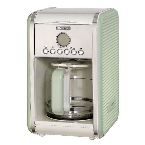 Ariete Vintage Drip Coffee Maker 12 Cup Programmable Timer Retro Filter