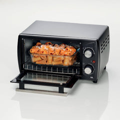 Ariete 10L Electric Oven 1000W Compact Toaster Oven With Timer Control Black