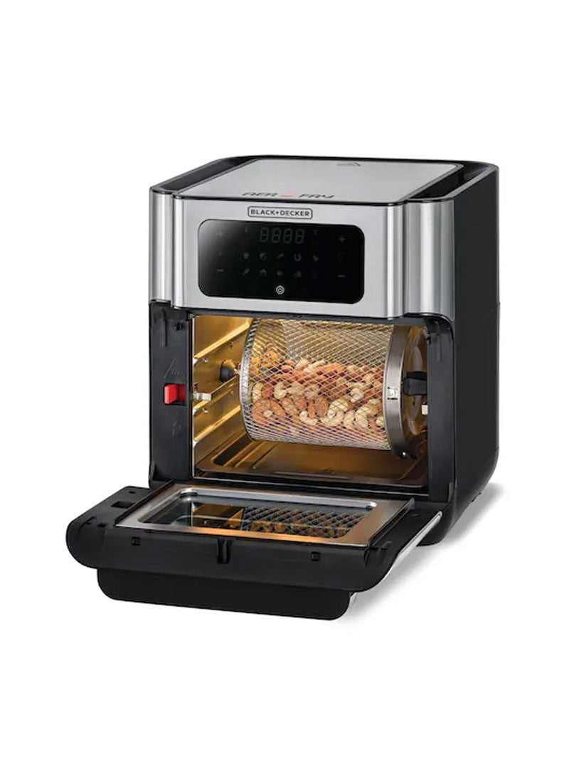 Black & Decker 12L 1500W Air Fryer Oven Digital Temperature Control 10 Presets