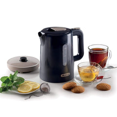 Ariete Blue Light Glass Kettle 2200W 1.7L LED Illuminated Electric Water Pot