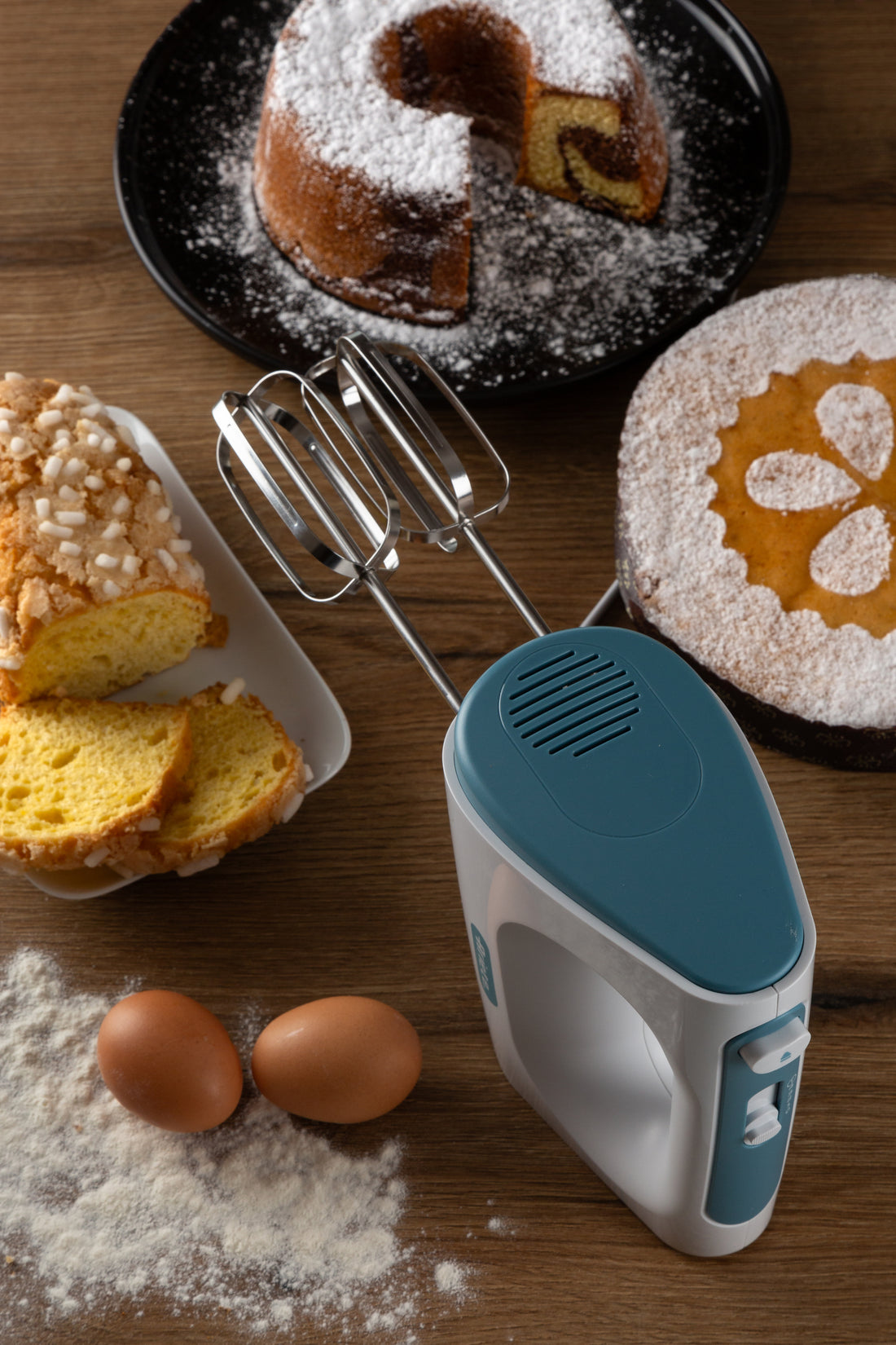 Ariete Hand Mixer 450W Electric Cake Mixer 5 Speeds Turbo Dough Hooks