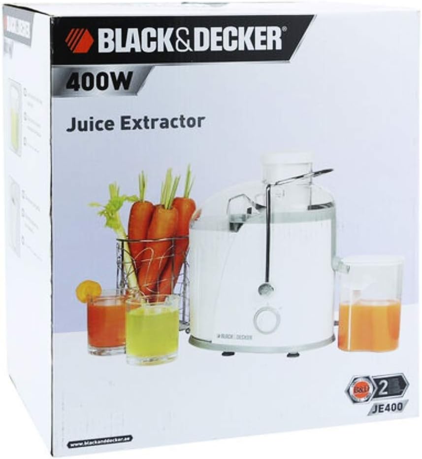 Black & Decker Juicer Extractor 400W White