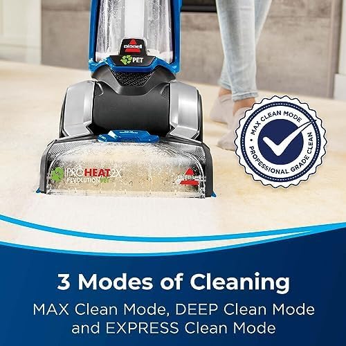 Bissell ProHeat 2X Revolution 1858E Upright Carpet Washer 800W Dual Brush Pet