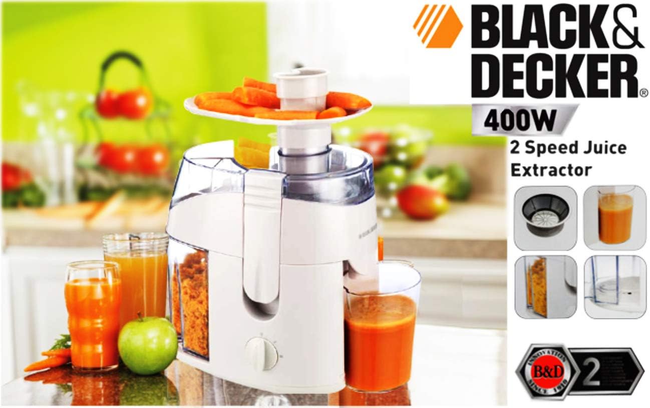 Black & Decker Juicer Extractor 400W White