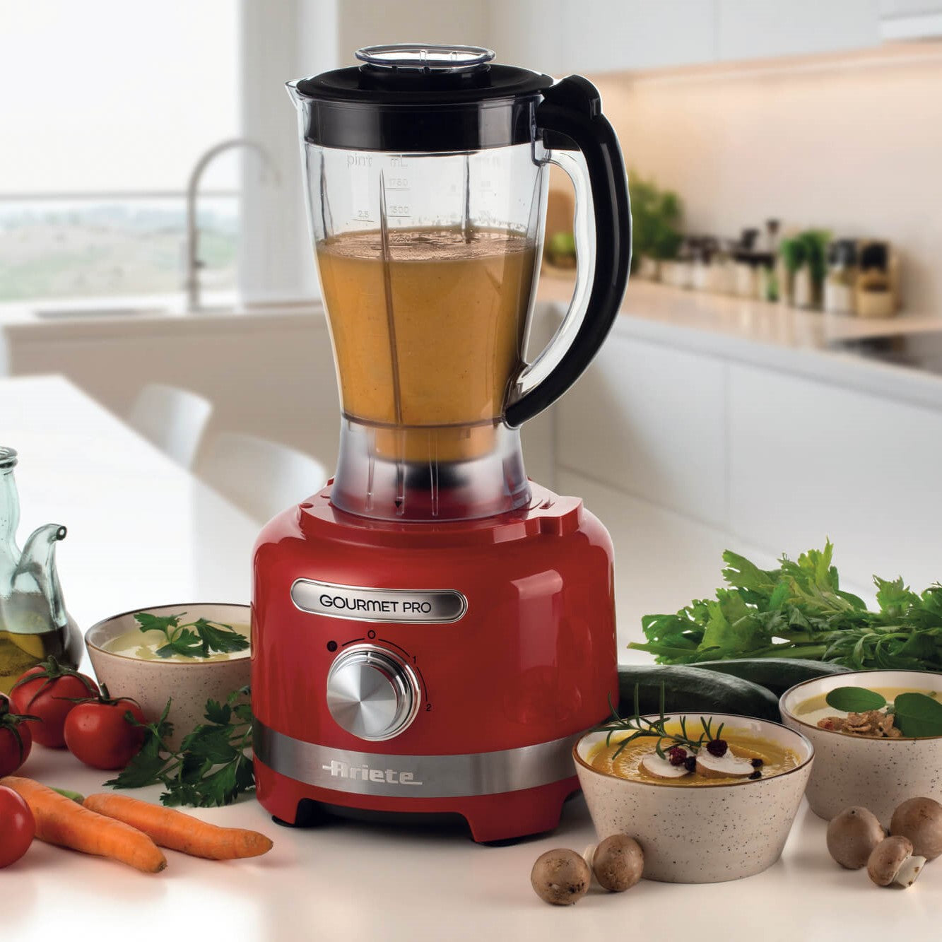 Ariete Moderna Food Processor 1000W 3L Bowl Blender Juicer Slicer