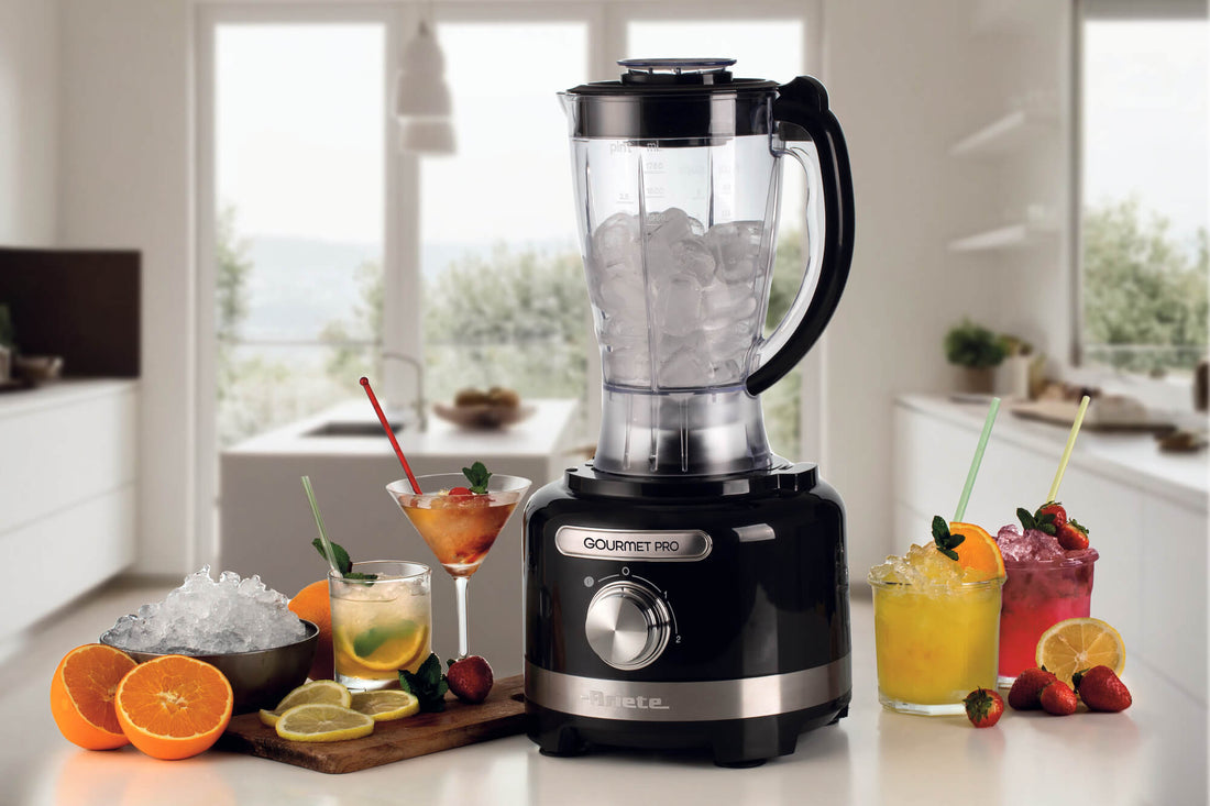 Ariete Moderna Food Processor 1000W 3L Bowl Blender Juicer Slicer
