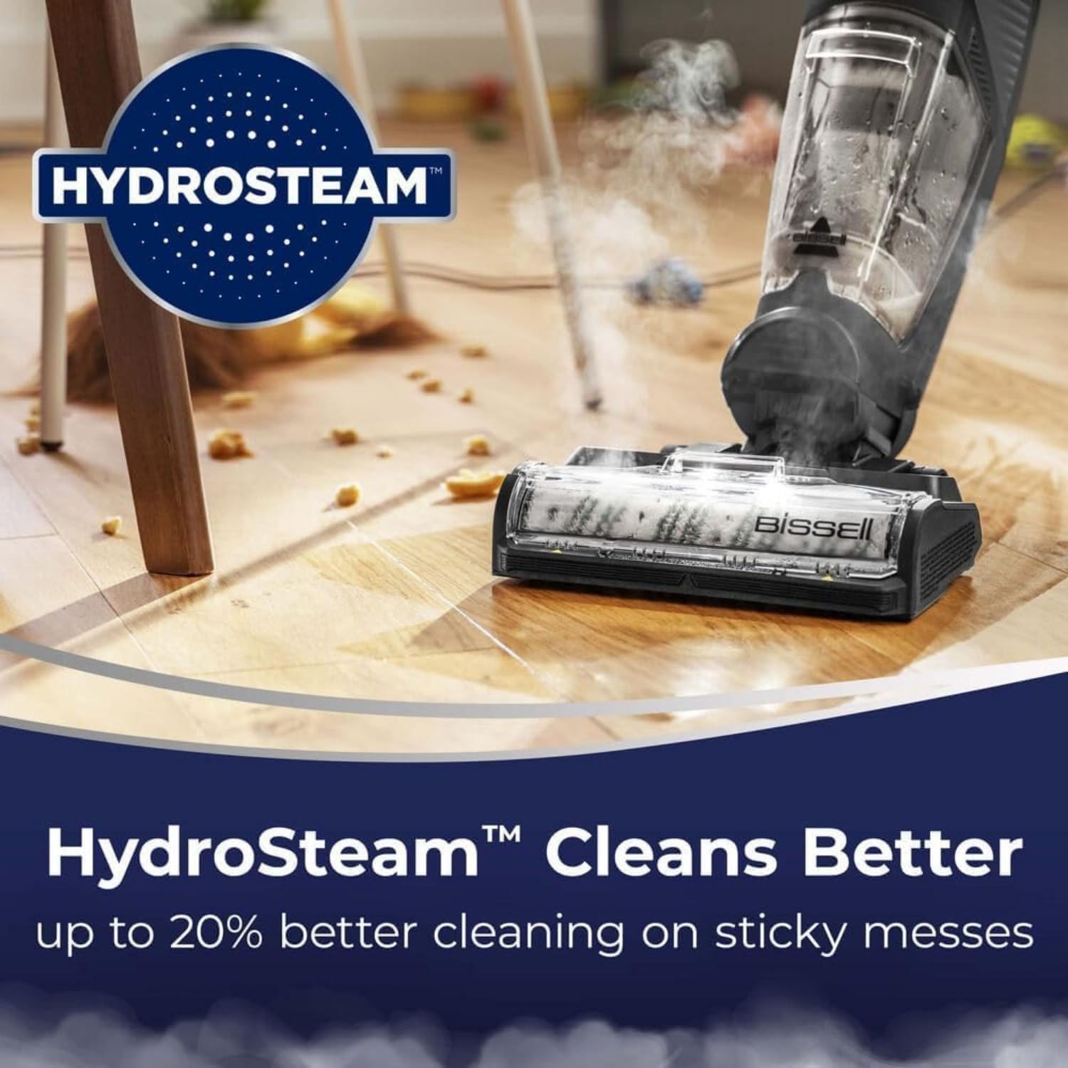 Bissell CrossWave HydroSteam 3527E 3-in-1 Wet & Dry Vacuum Mop Steam Cleaner