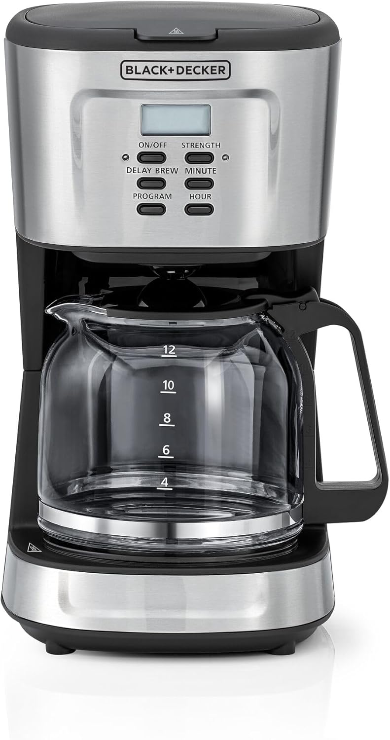 Black & Decker Coffee Maker 900W 12 Cup Programmable 1.5L Carafe DCM85