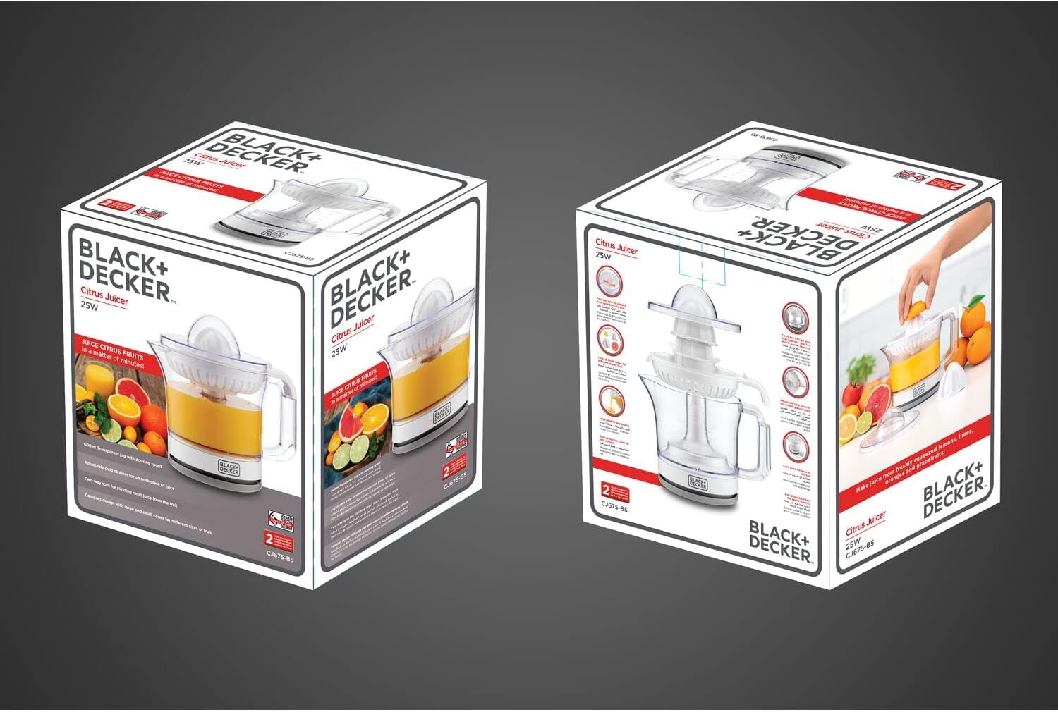 Black & Decker Citrus Juicer 600 Ml