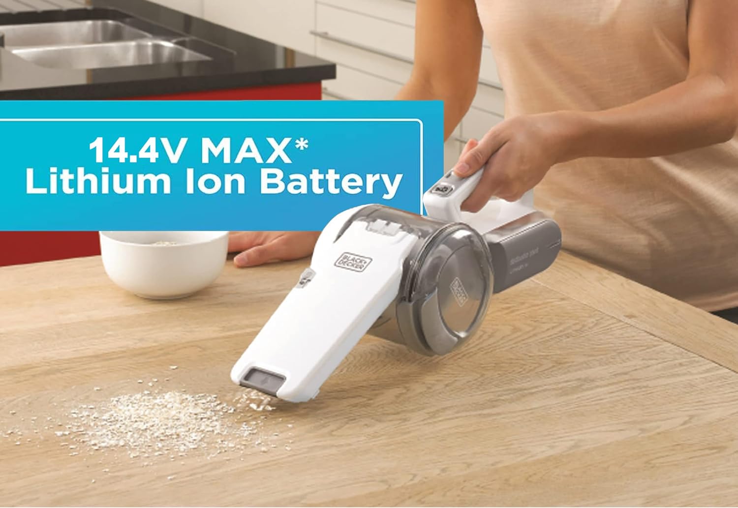 Black & Decker 14.4V Dustbuster Pivot Cordless Handheld Vacuum PV1420L B5