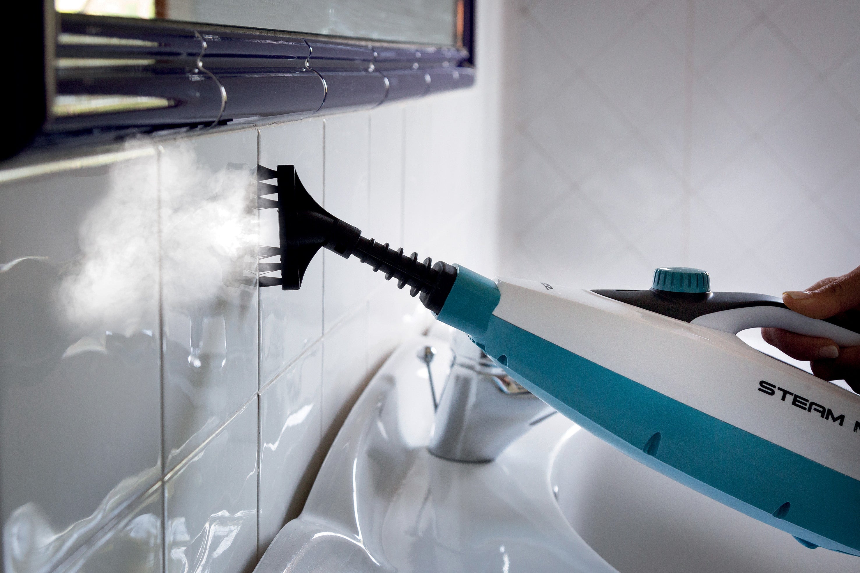 Ariete 10-in-1 Foldable Steam Mop 1500W Multi-Surface Cleaner 4175 Turquoise