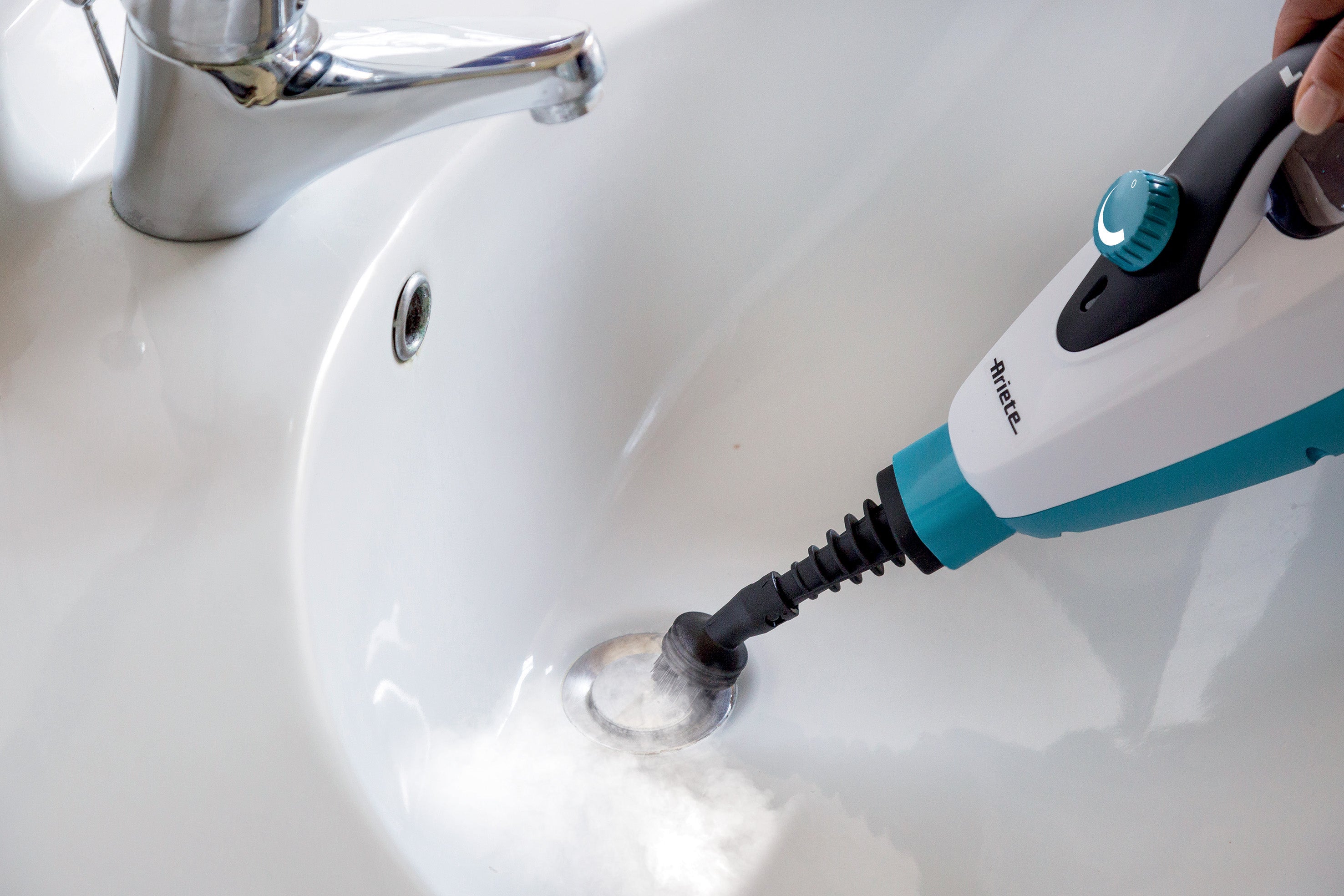 Ariete 10-in-1 Foldable Steam Mop 1500W Multi-Surface Cleaner 4175 Turquoise