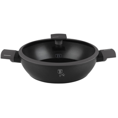 Berlinger Haus 30cm Shallow Pot With Lid Anthracite TitanPro Non-Stick Induction