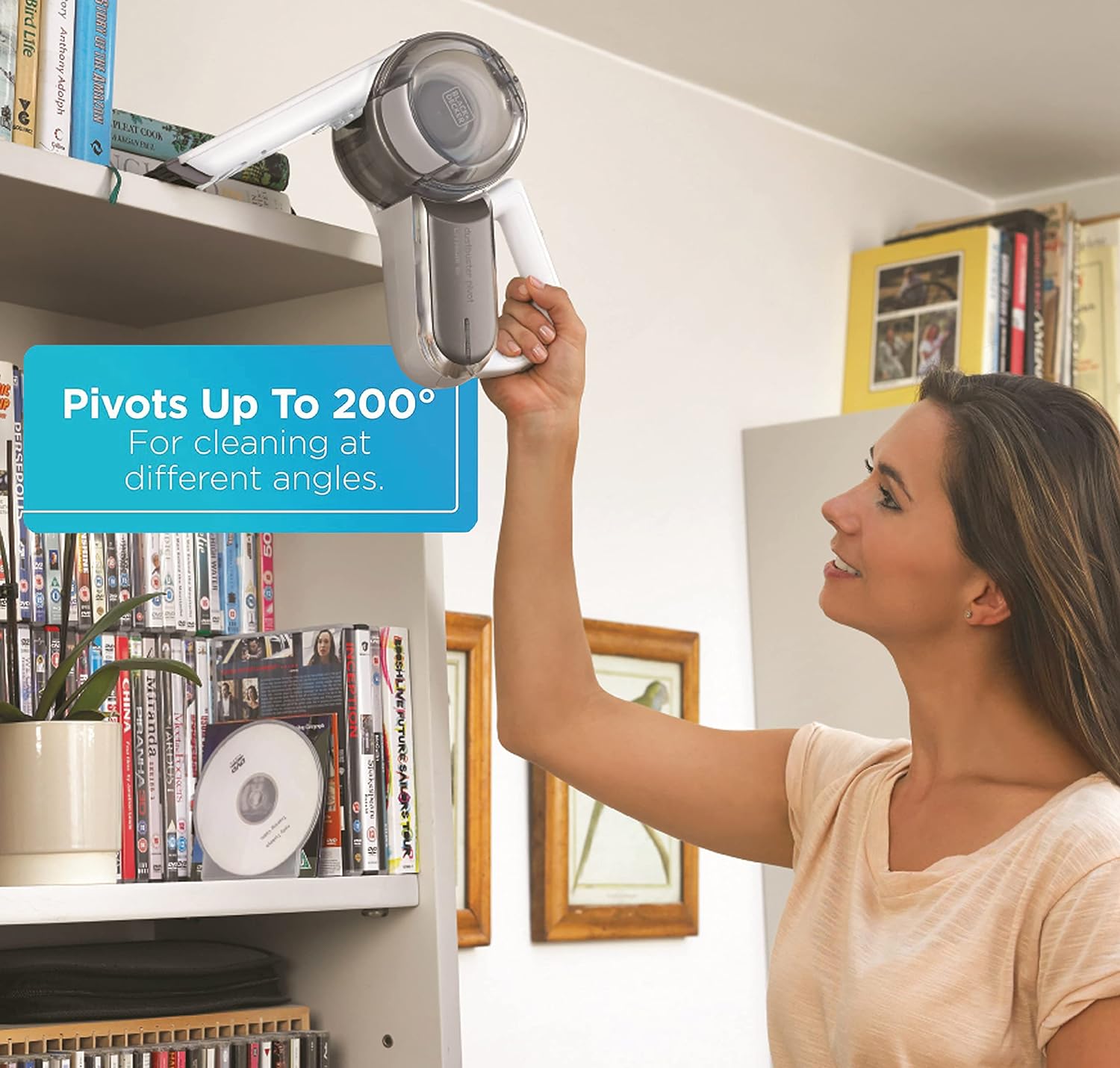 Black & Decker 14.4V Dustbuster Pivot Cordless Handheld Vacuum PV1420L B5