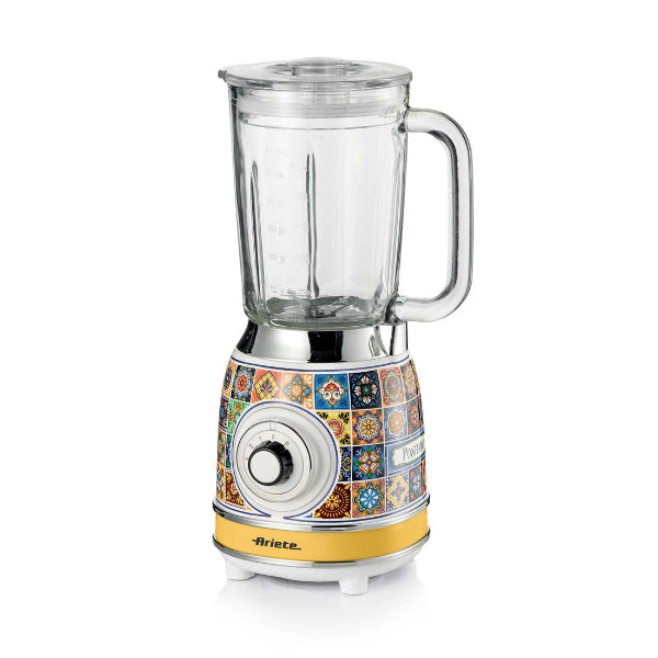 Ariete Positano Blender 1000W 1.5L Glass Jar Ice Crusher 4-Blade