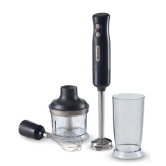 Ariete 3-in-1 Hand Blender Set Stainless Steel Blade Chopper Whisk